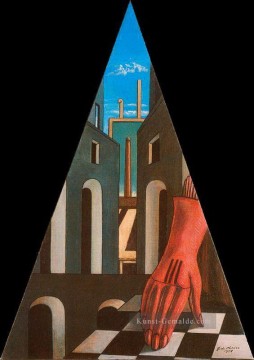  realismus - Metaphysischer Dreieck 1958 Giorgio de Chirico Metaphysischer Surrealismus